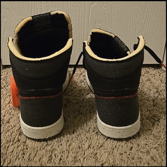 Air Jordan 1 High Zoom Air "Crater" 10.5M Black/Flash Crimson-Wolf Grey - Picture 5 of 6